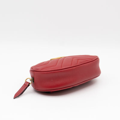 GG Marmont Matelasse Belt Bag Red
