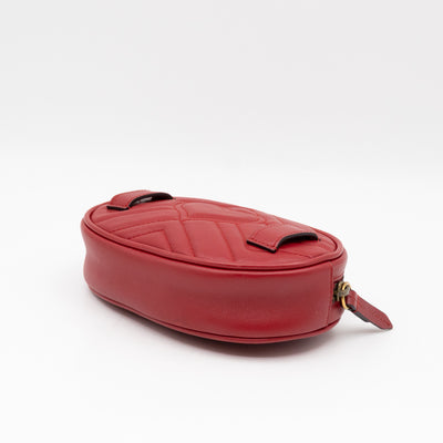 GG Marmont Matelasse Belt Bag Red