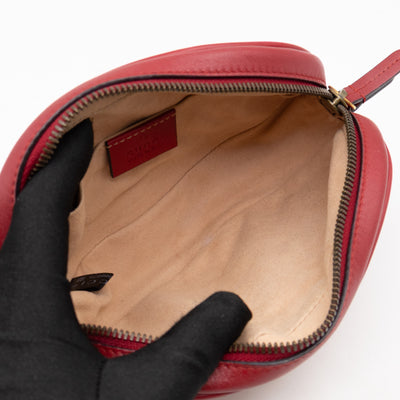 GG Marmont Matelasse Belt Bag Red
