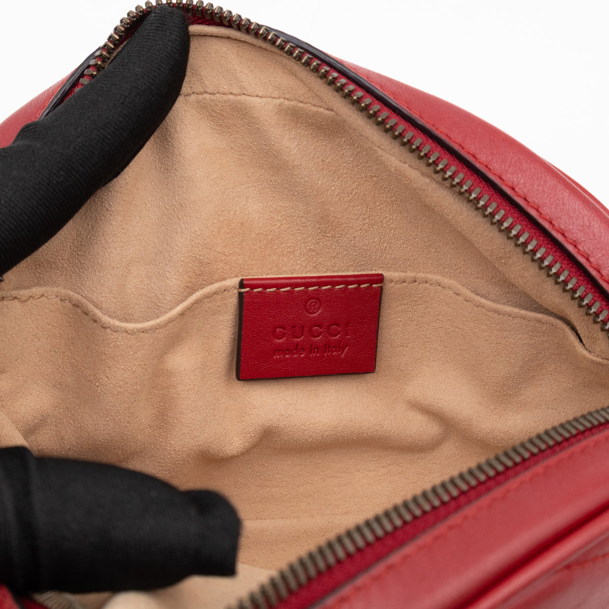 GG Marmont Matelasse Belt Bag Red
