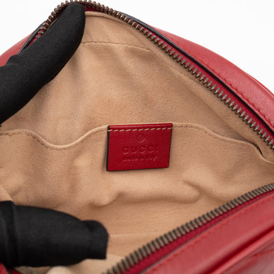 GG Marmont Matelasse Belt Bag Red