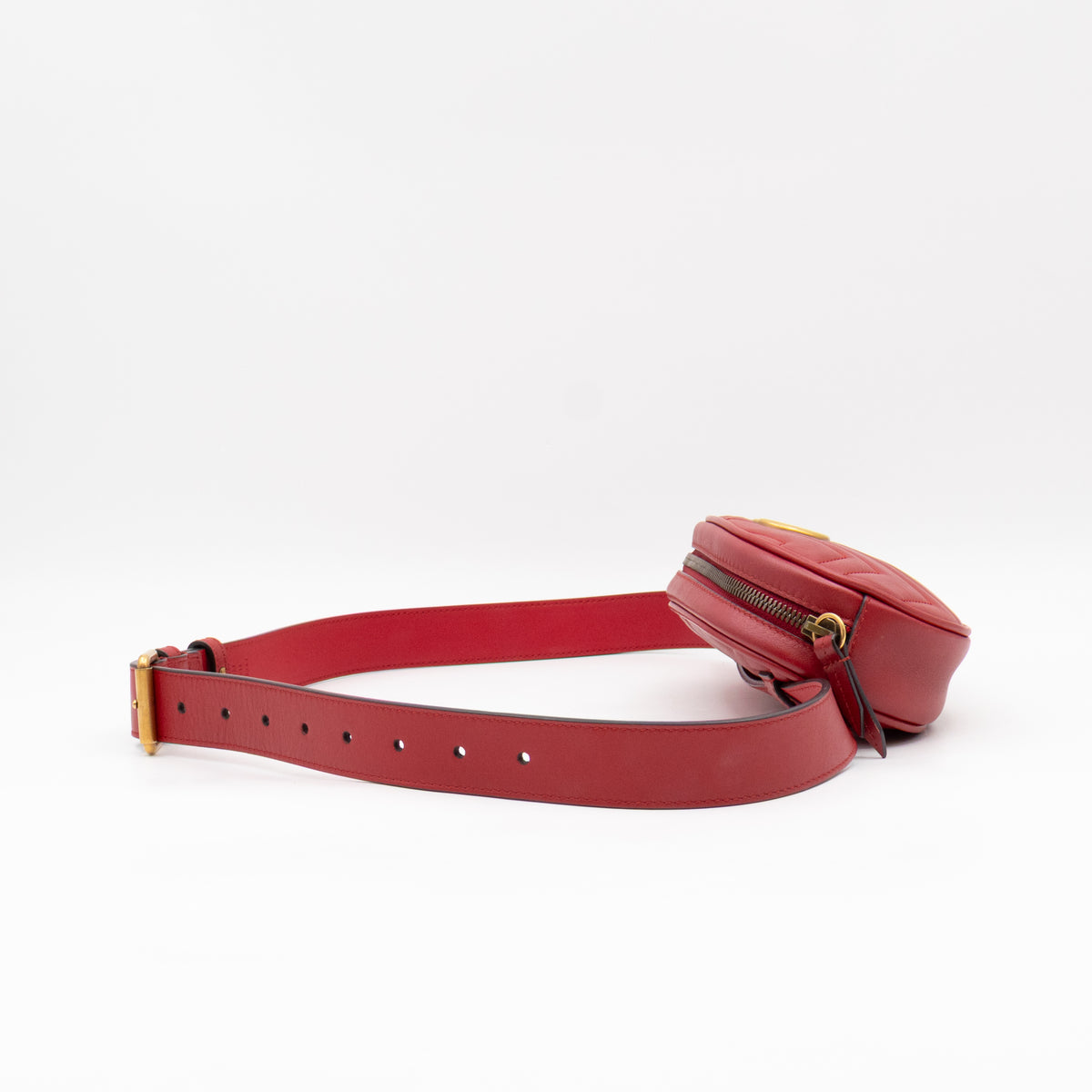 GG Marmont Matelasse Belt Bag Red