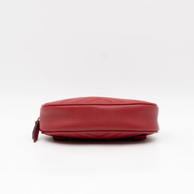 GG Marmont Matelasse Belt Bag Red