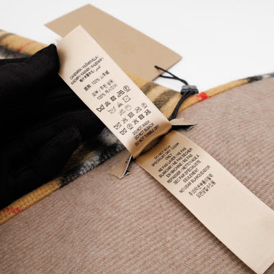 Cashmere Muffler Sandstone Vintage Check