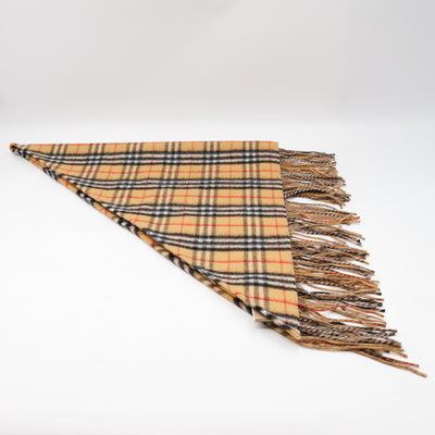 Cashmere Muffler Sandstone Vintage Check