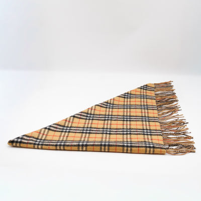 Cashmere Muffler Sandstone Vintage Check