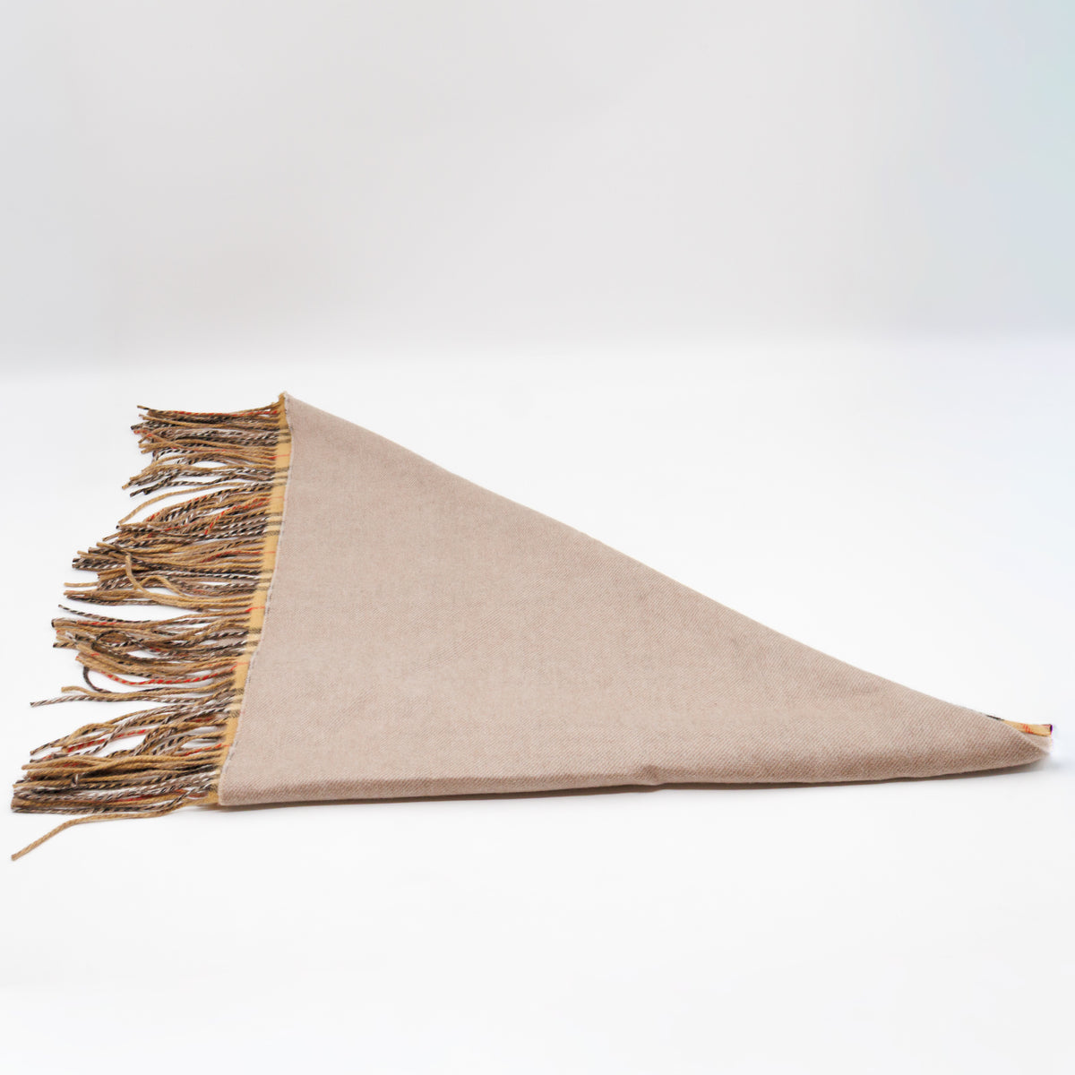 Cashmere Muffler Sandstone Vintage Check