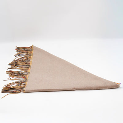Cashmere Muffler Sandstone Vintage Check