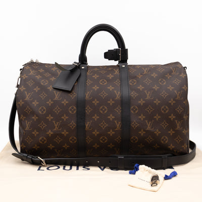 Keepall 45 Bandouliere Monogram Macassar