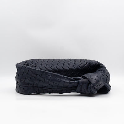 Jodie Small Intrecciato Leather Navy