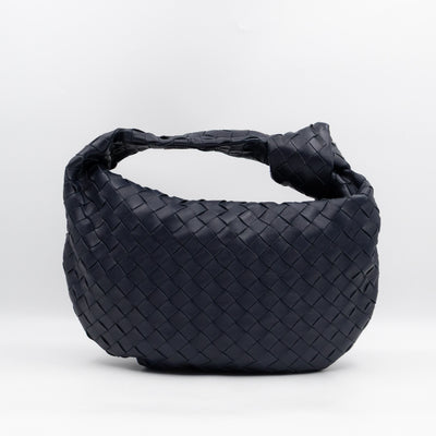Jodie Small Intrecciato Leather Navy