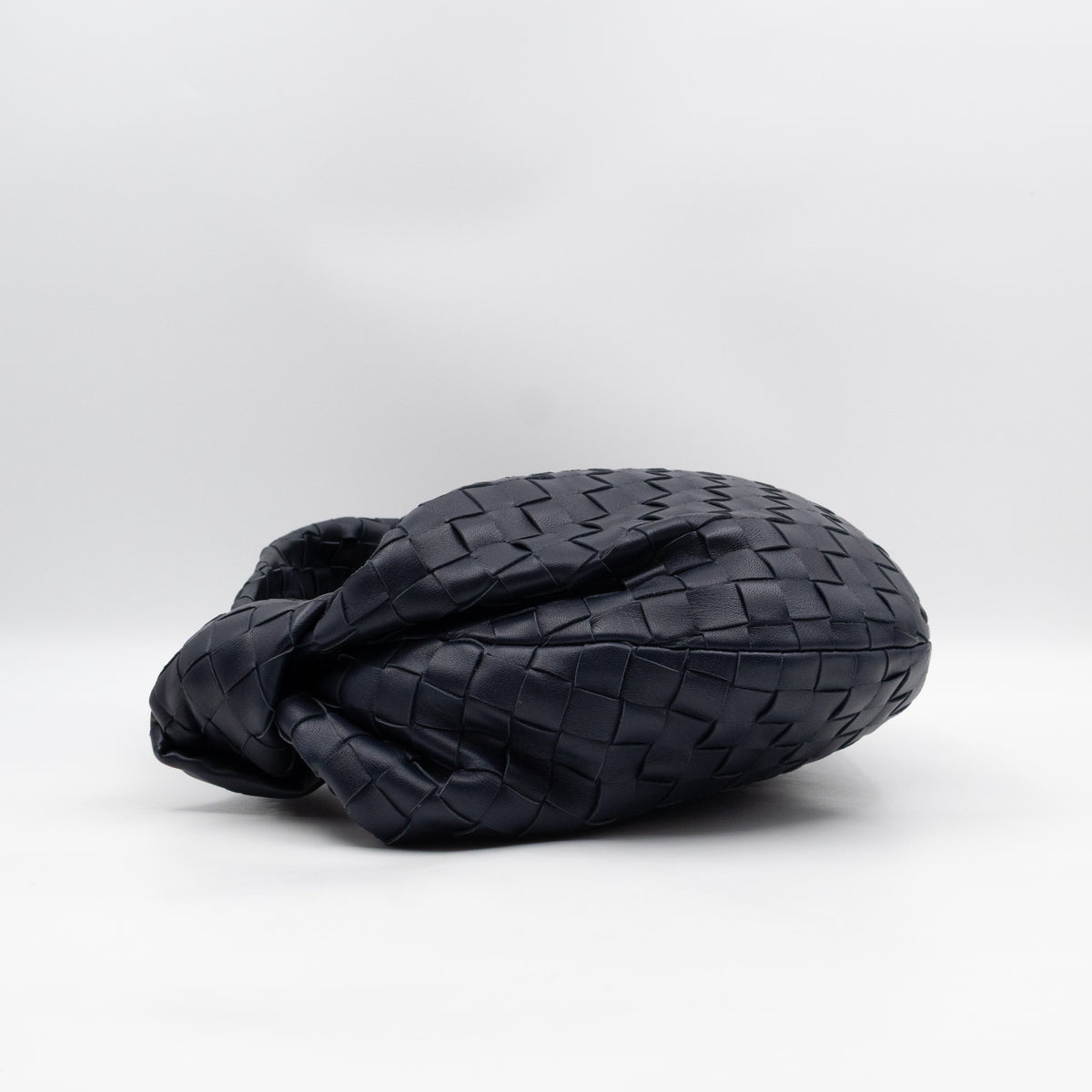 Jodie Small Intrecciato Leather Navy
