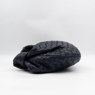 Jodie Small Intrecciato Leather Navy