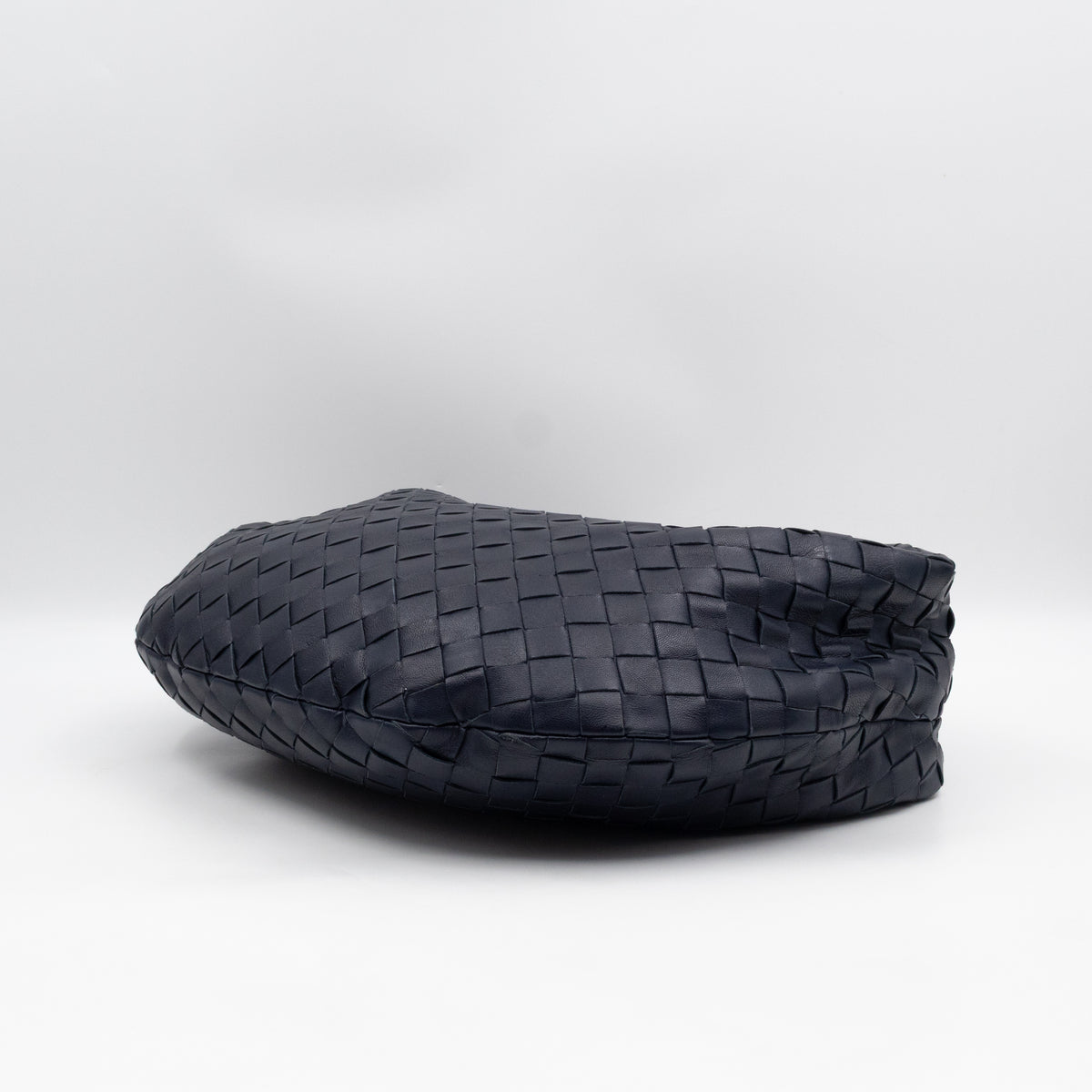 Jodie Small Intrecciato Leather Navy