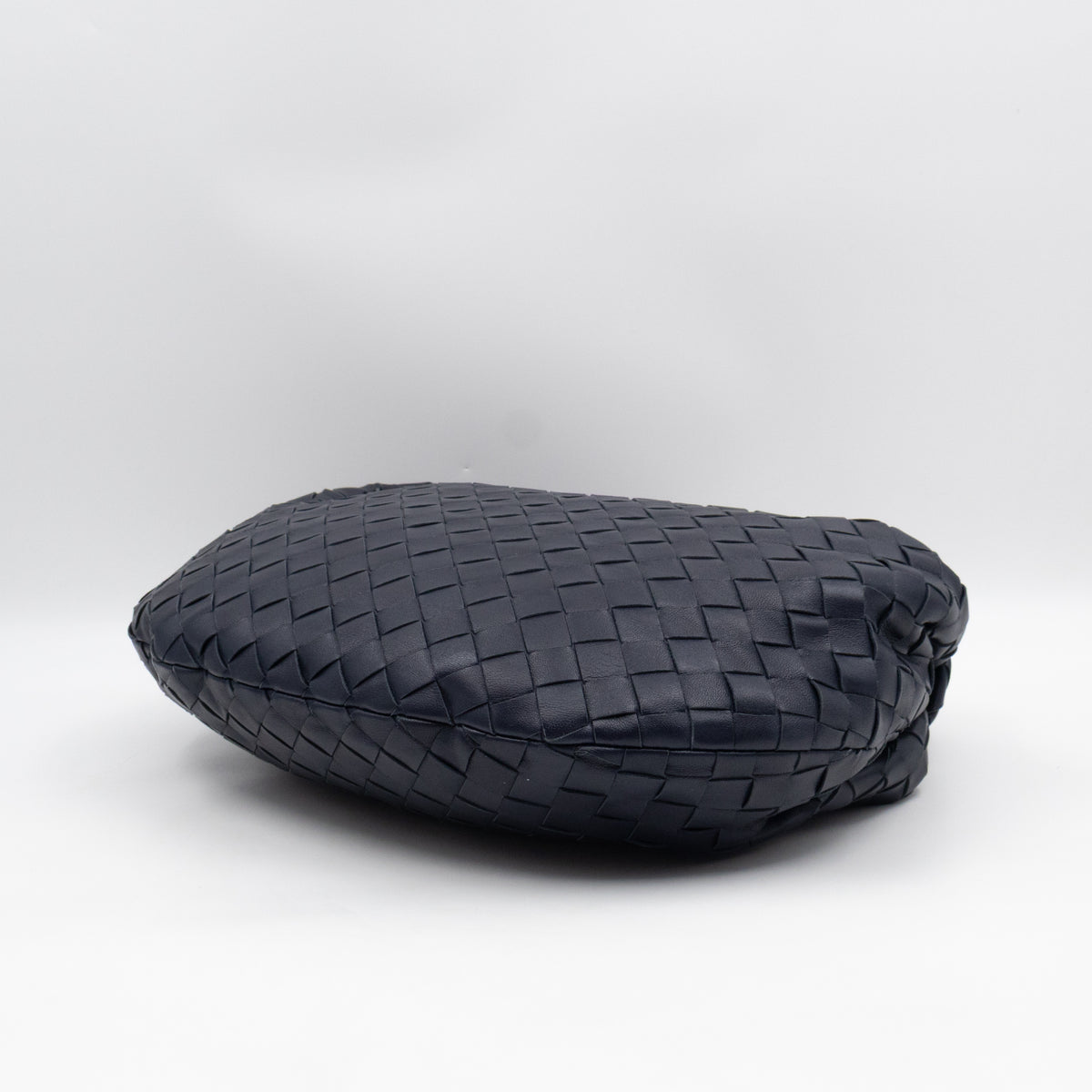 Jodie Small Intrecciato Leather Navy