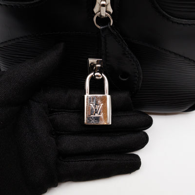 Montaigne Bowling Bag GM Black Epi Leather