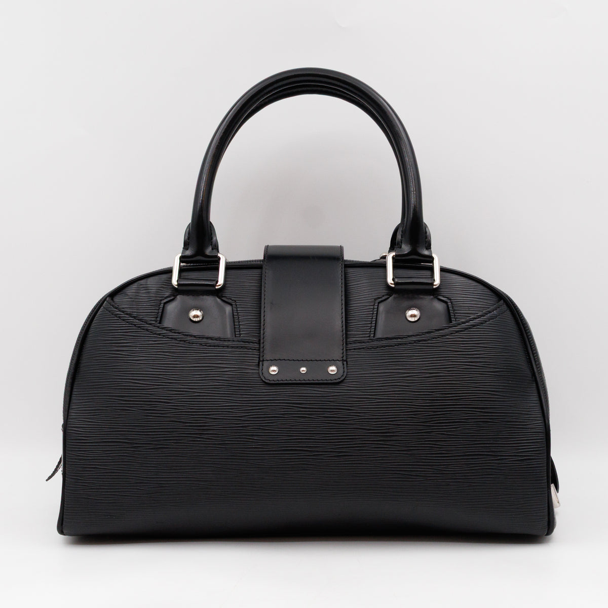 Montaigne Bowling Bag GM Black Epi Leather