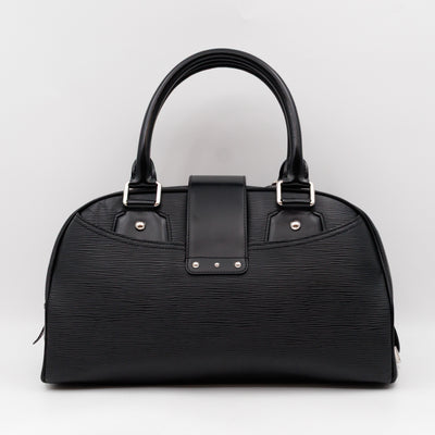 Montaigne Bowling Bag GM Black Epi Leather