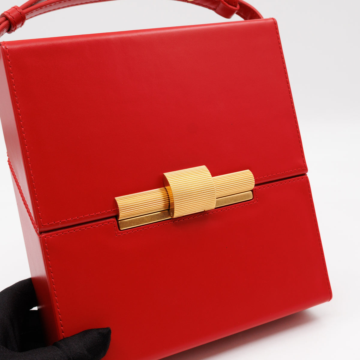 Daisey Crossbody Bag Red Calfskin Leather