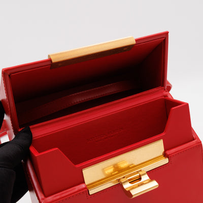 Daisey Crossbody Bag Red Calfskin Leather