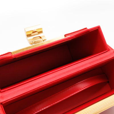 Daisey Crossbody Bag Red Calfskin Leather