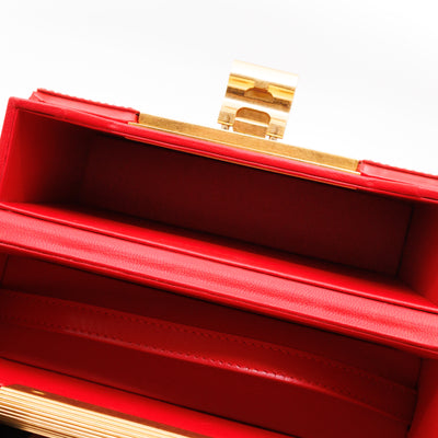 Daisey Crossbody Bag Red Calfskin Leather