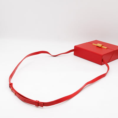 Daisey Crossbody Bag Red Calfskin Leather