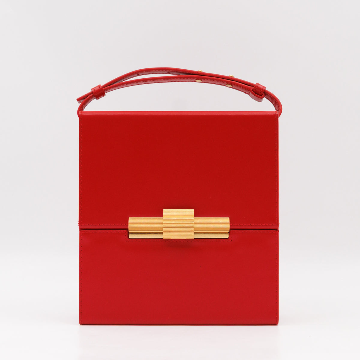Daisey Crossbody Bag Red Calfskin Leather