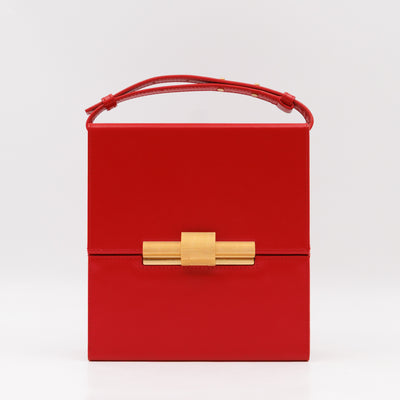 Daisey Crossbody Bag Red Calfskin Leather