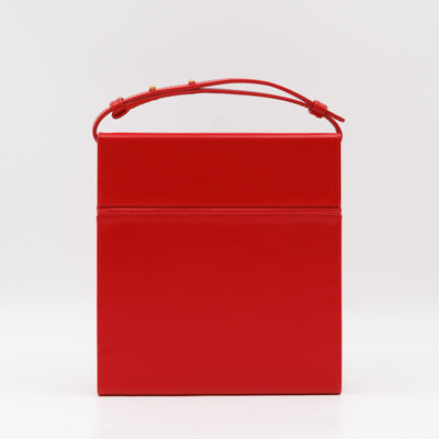 Daisey Crossbody Bag Red Calfskin Leather