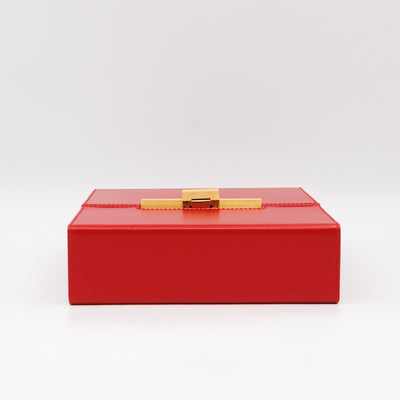 Daisey Crossbody Bag Red Calfskin Leather