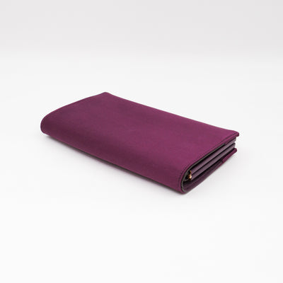 Musa Gancini Clutch with Chain Amethyst Satin