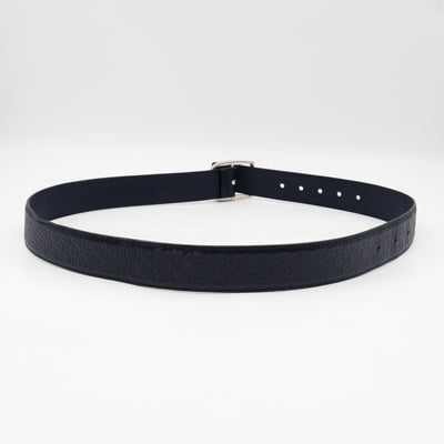 Guccissima Leather Belt Navy Blue 100 cm