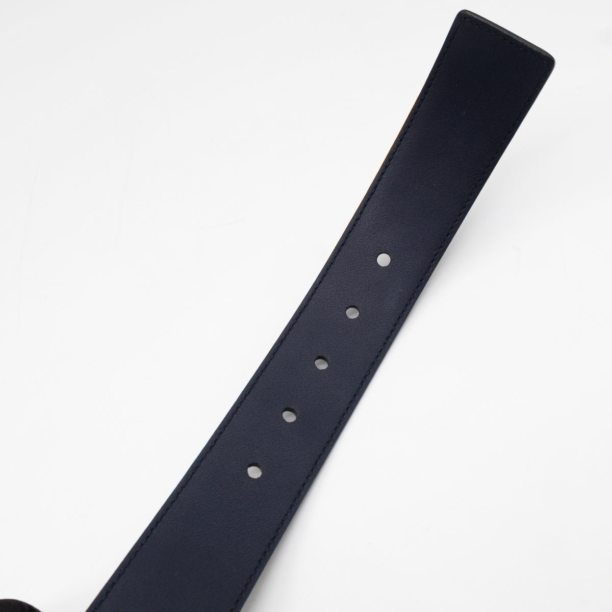 Guccissima Leather Belt Navy Blue 100 cm