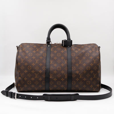 Keepall 45 Bandouliere Monogram Macassar