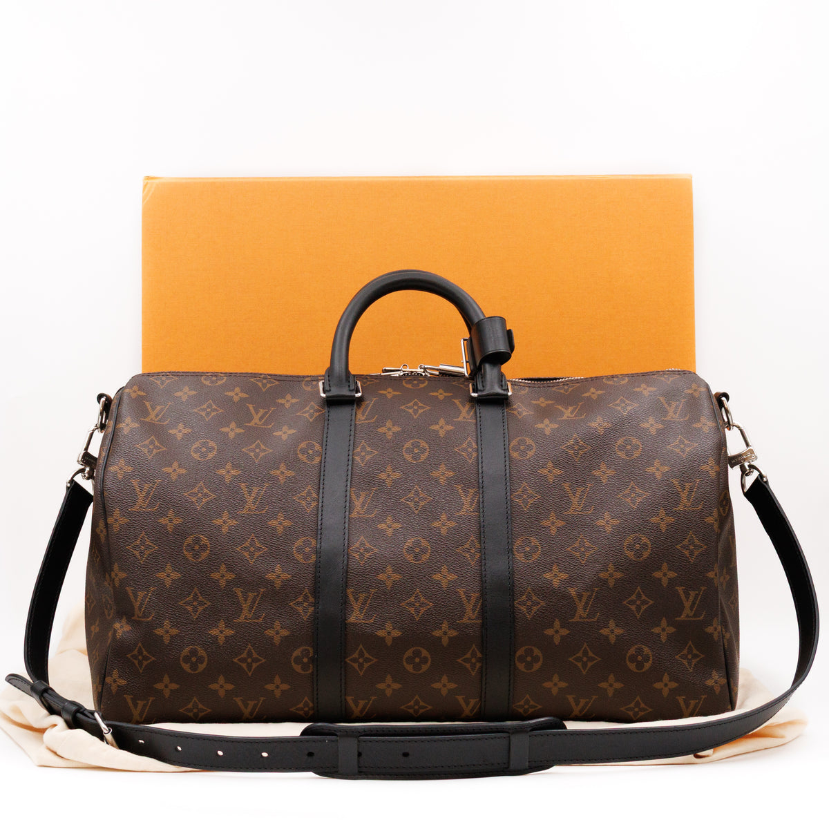 Keepall 45 Bandouliere Monogram Macassar