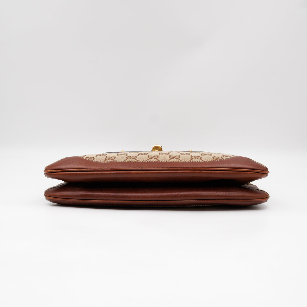 Peggy Bamboo Handle Shoulder Bag GG Canvas Brown