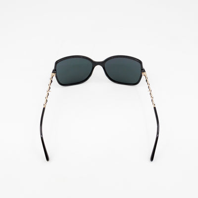 Square Sunglasses With Chanel Chain