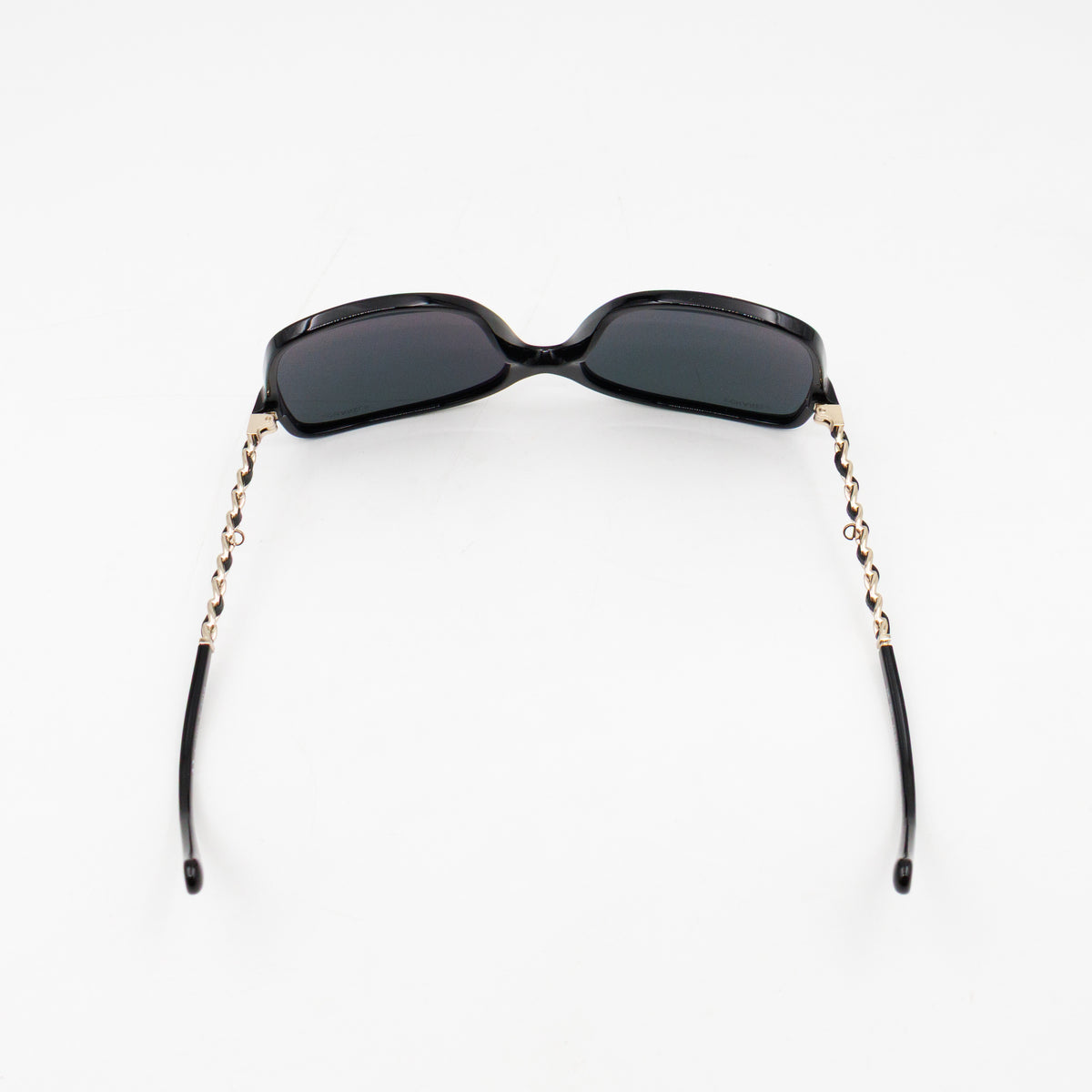 Square Sunglasses With Chanel Chain