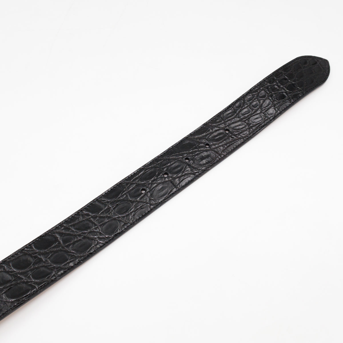 GG Marmont Black Caiman Crocodile Belt 90 cm