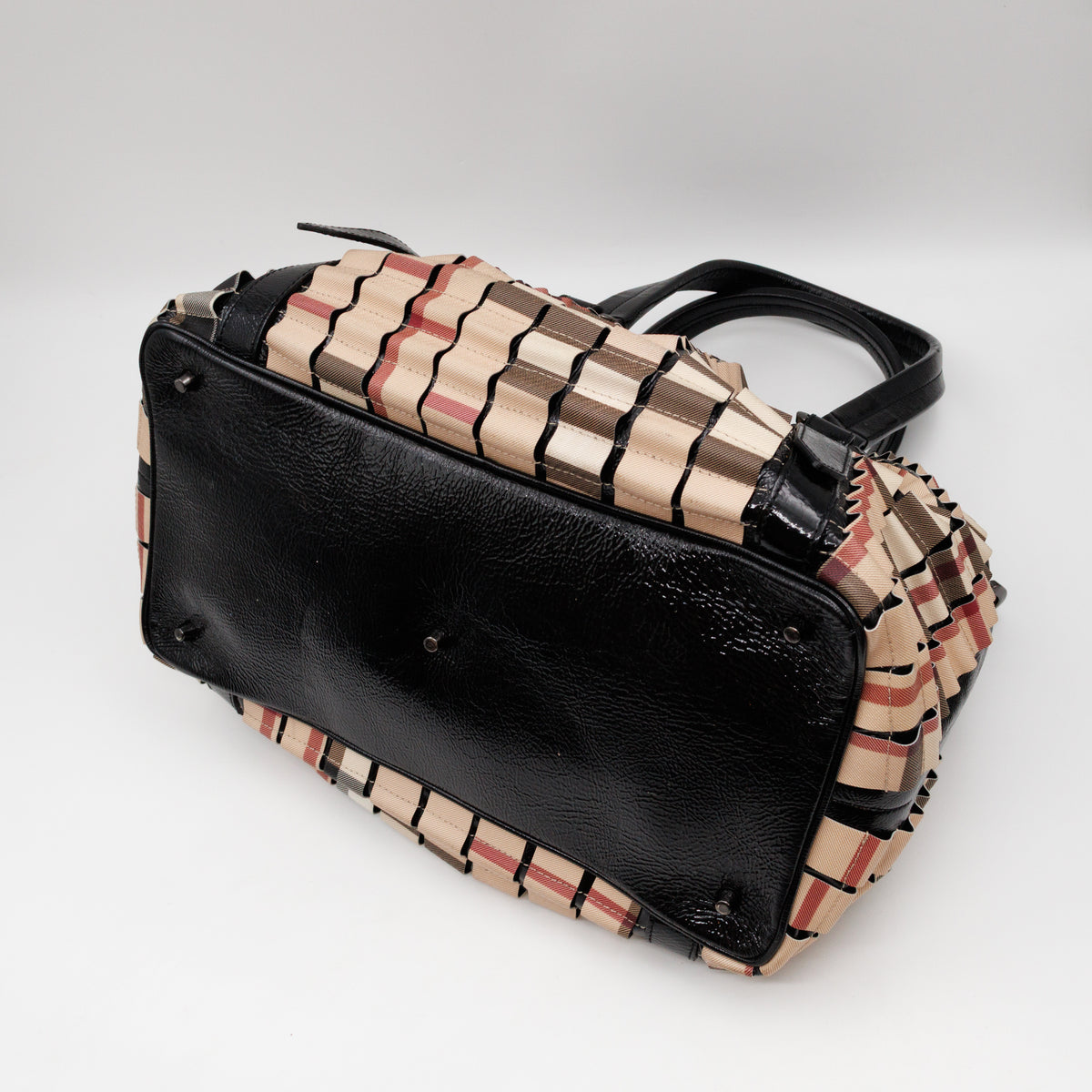 Lowry Ruffled Tote Bag Supernova Check