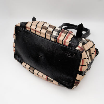 Lowry Ruffled Tote Bag Supernova Check