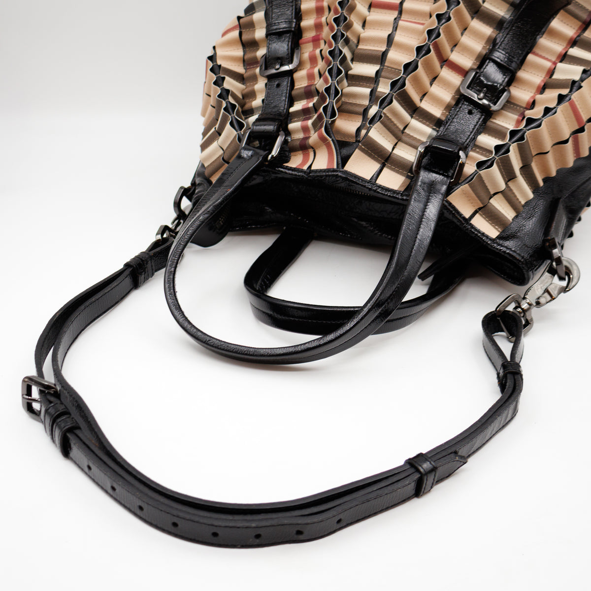 Lowry Ruffled Tote Bag Supernova Check
