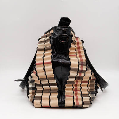 Lowry Ruffled Tote Bag Supernova Check