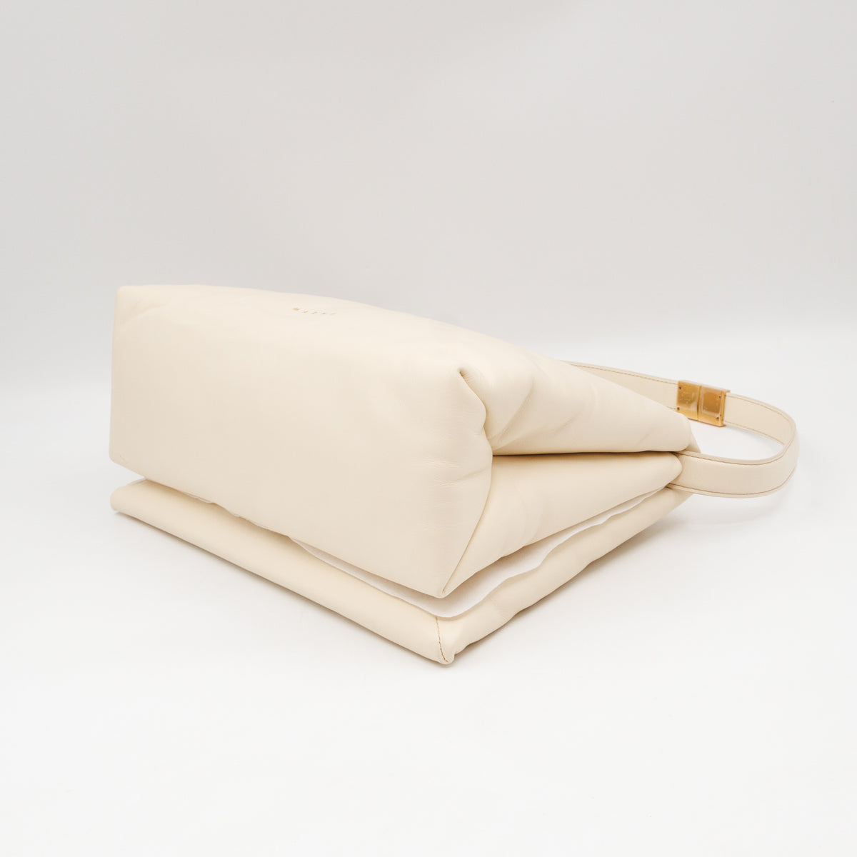 Prisma Large Shoulder Bag White Leather