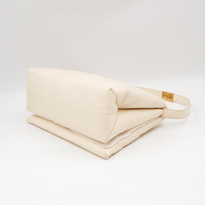 Prisma Large Shoulder Bag White Leather