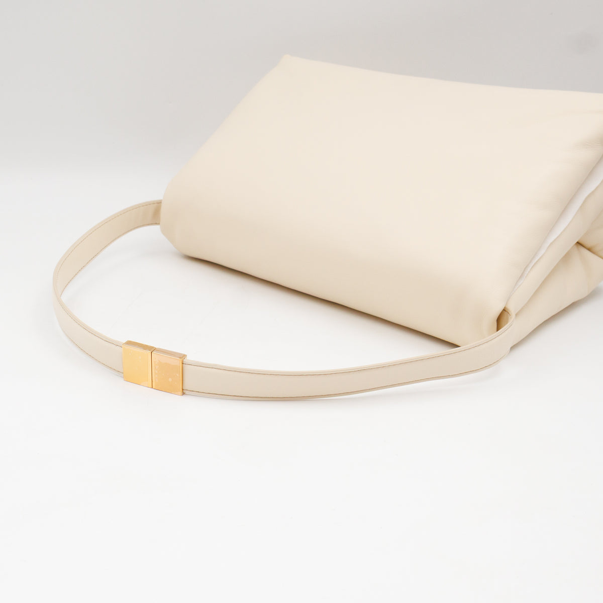 Prisma Large Shoulder Bag White Leather