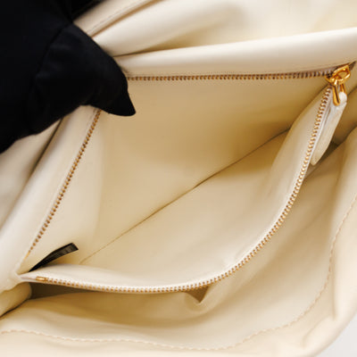 Prisma Large Shoulder Bag White Leather