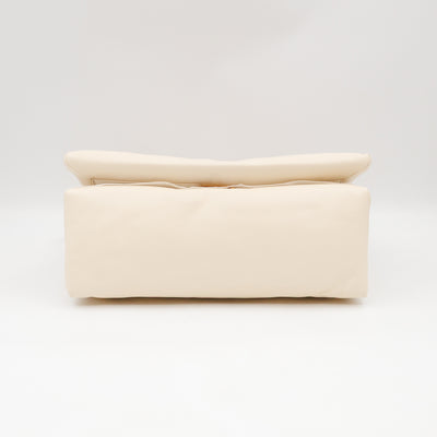 Prisma Large Shoulder Bag White Leather