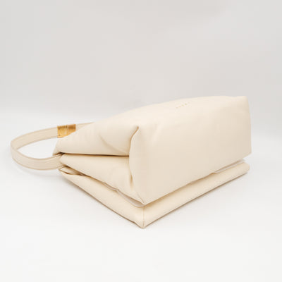 Prisma Large Shoulder Bag White Leather